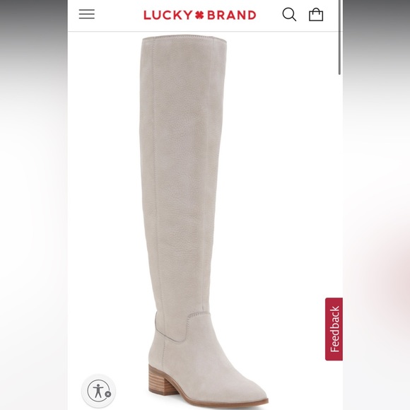 Lucky Brand Kitrie Leather Boot sz 8 - Picture 2 of 8